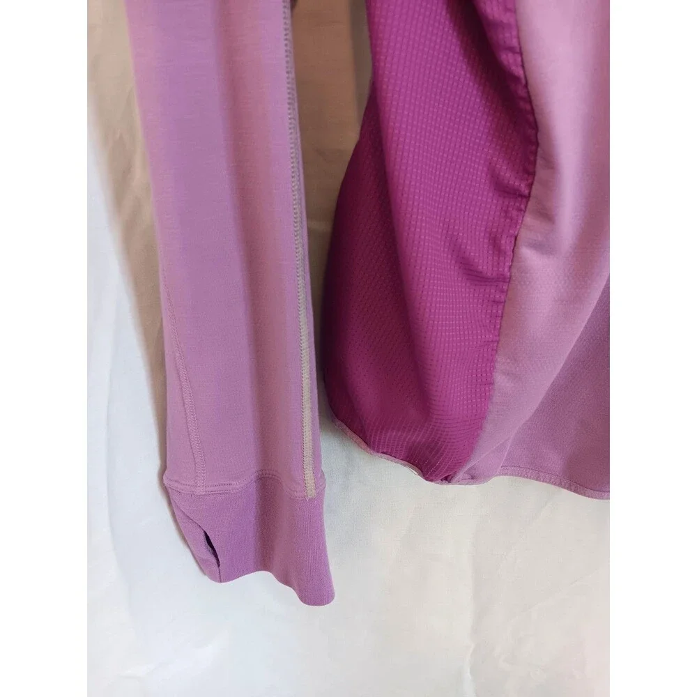 Nike Running Dri-FIT Women’s Medium Purple Long Sleeve Athletic Top Thumbholes